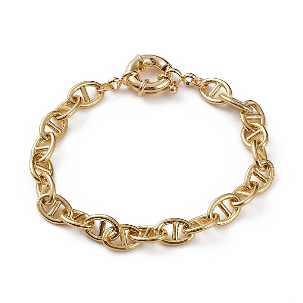 PandaHall Brass Mariner Link Chain Bracelets, with Spring Ring Clasps, Real 18K Gold Plated, 7-1/4 inch(18.5cm) Brass
PandaHall Brass Mariner Link Chain Bracelets, with Spring Ring Clasps, Real 18K Gold Plated, 7-1/4 inch(18.5cm) Brass