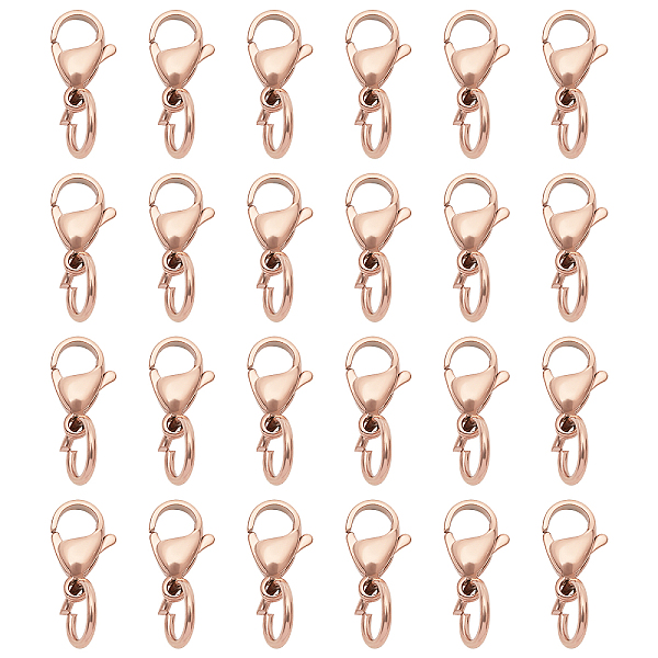 PandaHall Unicraftale 304 Stainless Steel Lobster Claw Clasps, Rose Gold, 15x9.5x4.5mm, Hole: 6mm, 20pcs/box 304 Stainless Steel Others
PandaHall Unicraftale 304 Stainless Steel Lobster Claw Clasps, Rose Gold, 15x9.5x4.5mm, Hole: 6mm, 20pcs/box 304 Stainless Steel Others