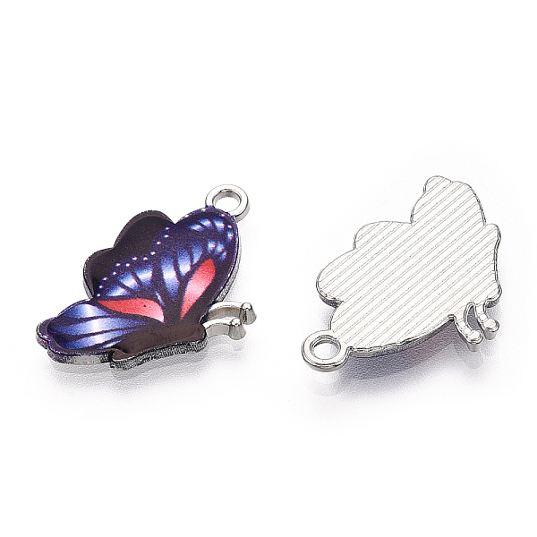 PandaHall Printed Alloy Pendants, with Enamel, Butterfly, Platinum, Dark Blue, 24.5x16x2mm, Hole: 2mm Alloy+Enamel Butterfly Blue
PandaHall Printed Alloy Pendants, with Enamel, Butterfly, Platinum, Dark Blue, 24.5x16x2mm, Hole: 2mm Alloy+Enamel Butterfly Blue