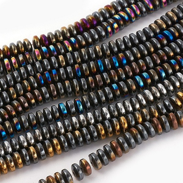 PandaHall Electroplated Non-magnetic Synthetic Hematite Beads Strands, Half Plated, Rondelle, Mixed Color, 6x2.5~3mm, Hole: 1mm, about...
PandaHall Electroplated Non-magnetic Synthetic Hematite Beads Strands, Half Plated, Rondelle, Mixed Color, 6x2.5~3mm, Hole: 1mm, about...
