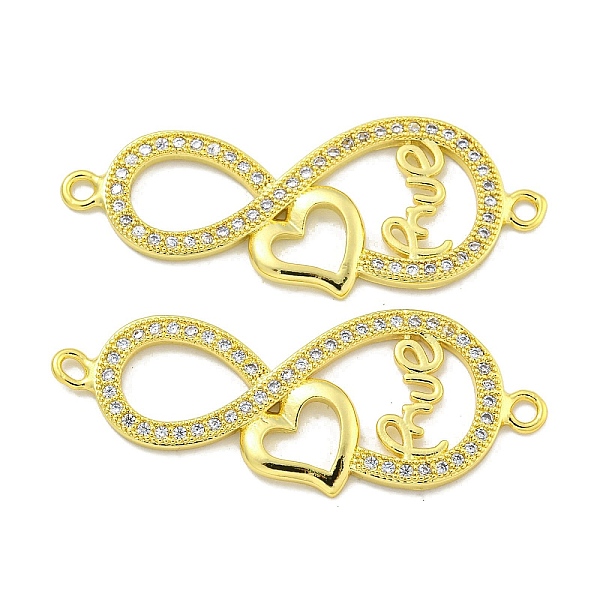 PandaHall Rack Plating Brass Micro Pave Clear Cubic Zirconia Infinity with Heart Links, Long-Lasting Plated, Cadmium Free & Lead Free, Real...
PandaHall Rack Plating Brass Micro Pave Clear Cubic Zirconia Infinity with Heart Links, Long-Lasting Plated, Cadmium Free & Lead Free, Real...