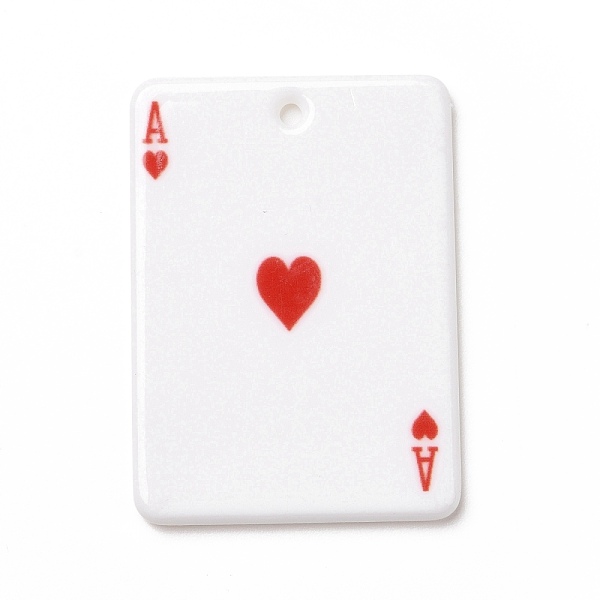 PandaHall Printed Acrylic Pendants, Rectangle with Playing Cards Pattern, Ace of Hearts, Red, 36x25.5x2mm, Hole: 1.8mm Acrylic Rectangle Red
PandaHall Printed Acrylic Pendants, Rectangle with Playing Cards Pattern, Ace of Hearts, Red, 36x25.5x2mm, Hole: 1.8mm Acrylic Rectangle Red