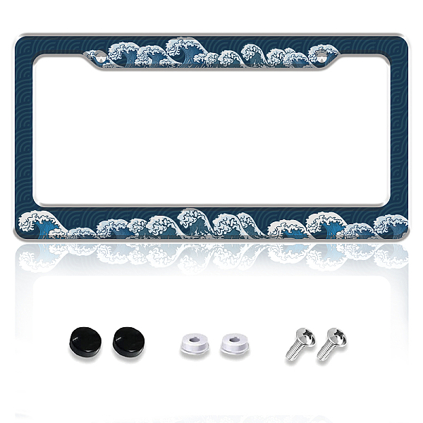 PandaHall AHANDMAKER Personalise Sea Wave License Plate Frames Car Tag Cover Aluminum Auto License Plate Holder Including Screws License...
PandaHall AHANDMAKER Personalise Sea Wave License Plate Frames Car Tag Cover Aluminum Auto License Plate Holder Including Screws License...