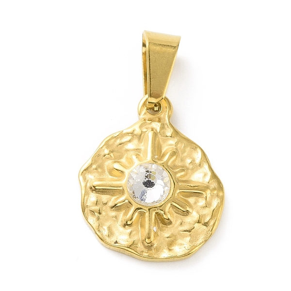 PandaHall Vacuum Plating 304 Stainless Steel with Rhinestones Pendants, with 201 Stainless Steel Snap On Bails, Flat Round with Sun, Golden..., Clear
PandaHall Vacuum Plating 304 Stainless Steel with Rhinestones Pendants, with 201 Stainless Steel Snap On Bails, Flat Round with Sun, Golden..., Clear