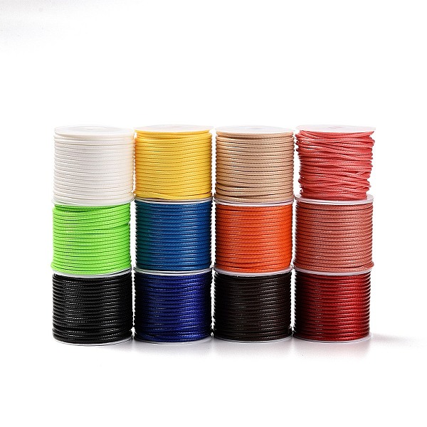 PandaHall Waxed Polyester Cords, for Jewelry Making, Mixed Color, 2mm, about 10m/roll, 12colors, 1roll/color, 12rolls/set Waxed Polyester..., Multicolor
PandaHall Waxed Polyester Cords, for Jewelry Making, Mixed Color, 2mm, about 10m/roll, 12colors, 1roll/color, 12rolls/set Waxed Polyester..., Multicolor