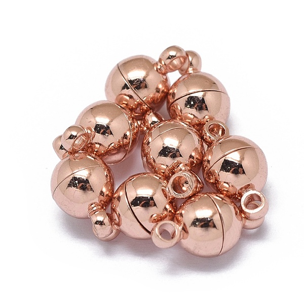PandaHall Rack Plating Brass Magnetic Clasps with Loops, N45 Grade Strong Magnet, Long-Lasting Plated, Round, Real Rose Gold Plated...
PandaHall Rack Plating Brass Magnetic Clasps with Loops, N45 Grade Strong Magnet, Long-Lasting Plated, Round, Real Rose Gold Plated...