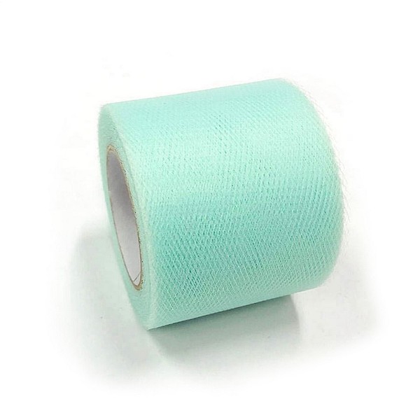 PandaHall Deco Mesh Ribbons, Tulle Fabric, Tulle Roll Spool Fabric For Skirt Making, Pale Turquoise, 2 inch(5cm), about 25yards/roll..., Cyan
PandaHall Deco Mesh Ribbons, Tulle Fabric, Tulle Roll Spool Fabric For Skirt Making, Pale Turquoise, 2 inch(5cm), about 25yards/roll..., Cyan