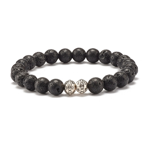 PandaHall Natural Lava Rock Round Beads Stretch Bracelet, Oil Diffuser Power Jewelry for Women, Inner Diameter: 2-3/8 inch(6.1cm) Lava Rock
PandaHall Natural Lava Rock Round Beads Stretch Bracelet, Oil Diffuser Power Jewelry for Women, Inner Diameter: 2-3/8 inch(6.1cm) Lava Rock