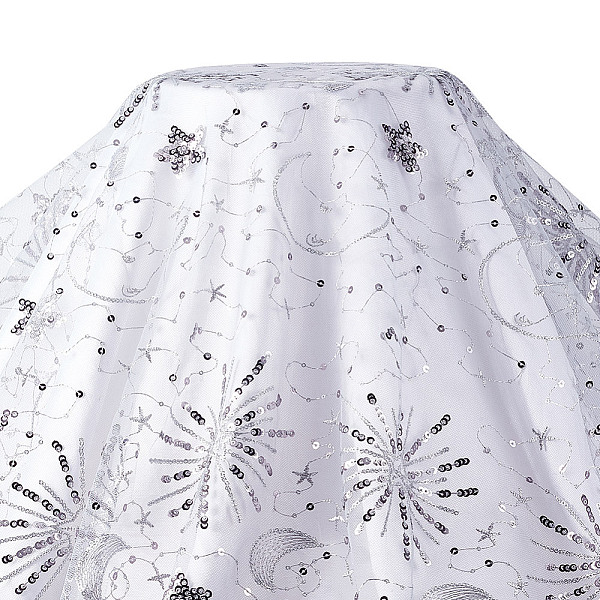 PandaHall Sequin Star Moon Pattern Embroidered Polyester Mesh Fabrics, for DIY Sewing Dress, Dark Gray, 125~130x0.1cm Polyester Flat
PandaHall Sequin Star Moon Pattern Embroidered Polyester Mesh Fabrics, for DIY Sewing Dress, Dark Gray, 125~130x0.1cm Polyester Flat