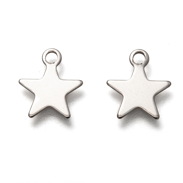 PandaHall 201 Stainless Steel Charms, Laser Cut, Star, Stainless Steel Color, 11x10x0.6mm, Hole: 1.6mm 201 Stainless Steel Star
PandaHall 201 Stainless Steel Charms, Laser Cut, Star, Stainless Steel Color, 11x10x0.6mm, Hole: 1.6mm 201 Stainless Steel Star