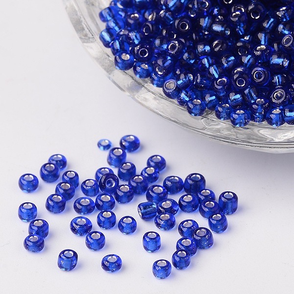 PandaHall 8/0 Glass Seed Beads, Silver Lined Round Hole, Round, Blue, 3mm, Hole: 1mm, about 1097pcs/50g Glass Blue
PandaHall 8/0 Glass Seed Beads, Silver Lined Round Hole, Round, Blue, 3mm, Hole: 1mm, about 1097pcs/50g Glass Blue