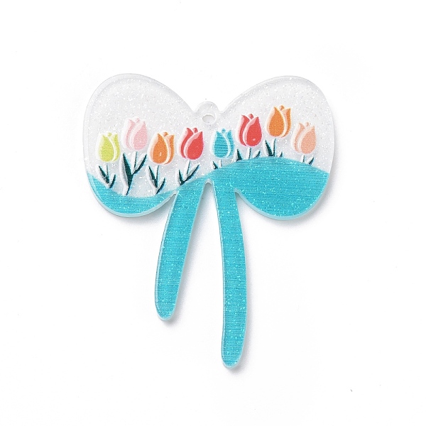 PandaHall 3D Printed Acrylic Pendants, with Glitter Powder, Bowknot with Tulip Pattern, Deep Sky Blue, 38.5x33x2mm, Hole: 1.5mm Acrylic...
PandaHall 3D Printed Acrylic Pendants, with Glitter Powder, Bowknot with Tulip Pattern, Deep Sky Blue, 38.5x33x2mm, Hole: 1.5mm Acrylic...