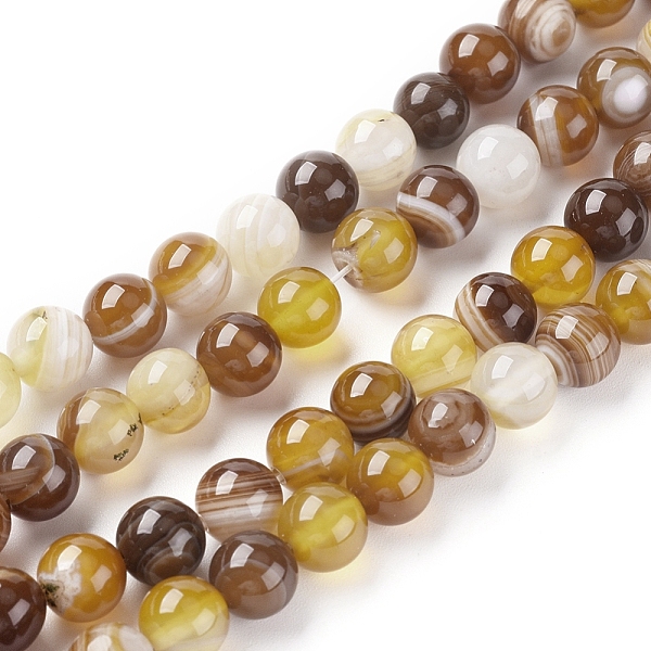 PandaHall Natural Striped Agate/Banded Agate Beads Strands, Dyed & Heated, Round, BurlyWood, 8mm, Hole: 1.2mm, about 47pcs/strand, 14.96..., Orange
PandaHall Natural Striped Agate/Banded Agate Beads Strands, Dyed & Heated, Round, BurlyWood, 8mm, Hole: 1.2mm, about 47pcs/strand, 14.96..., Orange