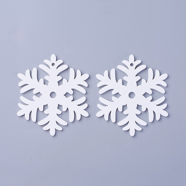 PandaHall Poplar Wood Pendants, Dyed, Snowflake, White, 65x56.5x3mm, Hole: 2.5mm Wood Snowflake White
PandaHall Poplar Wood Pendants, Dyed, Snowflake, White, 65x56.5x3mm, Hole: 2.5mm Wood Snowflake White