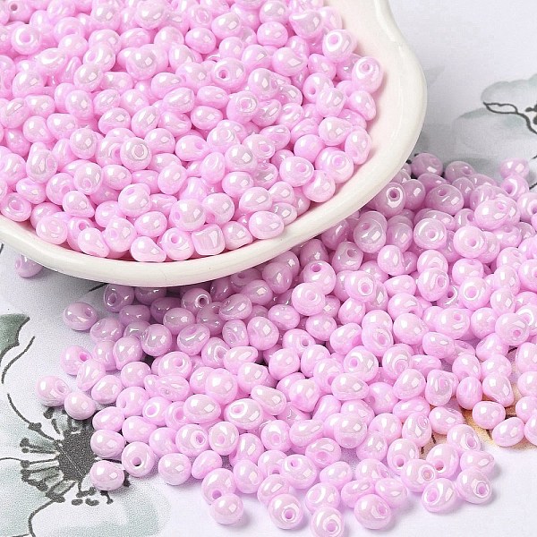 PandaHall 6/0 Glass Seed Beads, Opaque Colours Luster, Teardrop, Pearl Pink, 4.5~5x4x3~3.5mm, Hole: 0.9mm, about 5625Pcs/Pound Glass...
PandaHall 6/0 Glass Seed Beads, Opaque Colours Luster, Teardrop, Pearl Pink, 4.5~5x4x3~3.5mm, Hole: 0.9mm, about 5625Pcs/Pound Glass...