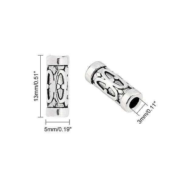 PandaHall Tibetan Style Alloy Beads, Lead Free & Cadmium Free, Tube, Mixed Color, 13x2.5mm, Hole: 3mm, 3 colors, 50pcs/color, 150pcs/box...
PandaHall Tibetan Style Alloy Beads, Lead Free & Cadmium Free, Tube, Mixed Color, 13x2.5mm, Hole: 3mm, 3 colors, 50pcs/color, 150pcs/box...