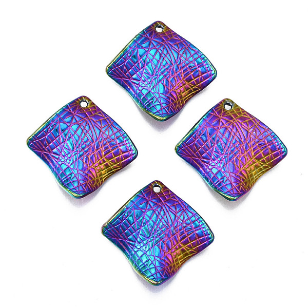 PandaHall Rack Plating Rainbow Color Alloy Pendants, Cadmium Free & Nickel Free & Lead Free, Twist Rhombus, 28x28x7mm, Hole: 1.6mm Alloy...
PandaHall Rack Plating Rainbow Color Alloy Pendants, Cadmium Free & Nickel Free & Lead Free, Twist Rhombus, 28x28x7mm, Hole: 1.6mm Alloy...