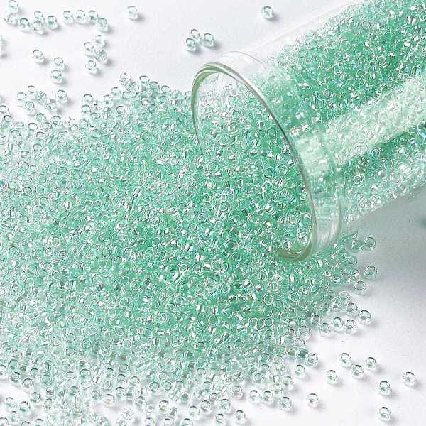 PandaHall TOHO Round Seed Beads, Japanese Seed Beads, (172D) Dyed Pastel Green Transparent Rainbow, 15/0, 1.5mm, Hole: 0.7mm, about..., Cyan
PandaHall TOHO Round Seed Beads, Japanese Seed Beads, (172D) Dyed Pastel Green Transparent Rainbow, 15/0, 1.5mm, Hole: 0.7mm, about..., Cyan