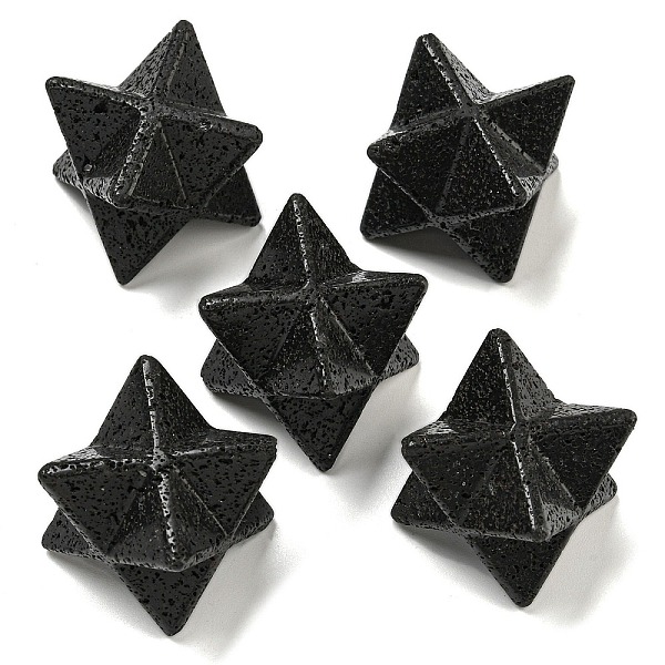 PandaHall Natural Lava Rock Beads, No Hole/Undrilled, Merkaba Star, 25x25x25mm Lava Rock Star
PandaHall Natural Lava Rock Beads, No Hole/Undrilled, Merkaba Star, 25x25x25mm Lava Rock Star