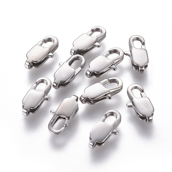 PandaHall 304 Stainless Steel Lobster Claw Clasps, Stainless Steel Color, 13x6x3mm, Hole: 1.4mm 304 Stainless Steel Others
PandaHall 304 Stainless Steel Lobster Claw Clasps, Stainless Steel Color, 13x6x3mm, Hole: 1.4mm 304 Stainless Steel Others