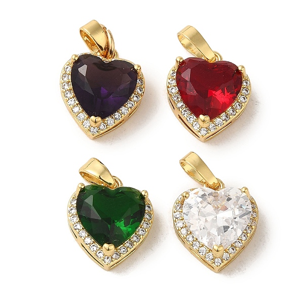 PandaHall Brass Micro Pave Cubic Zirconia Pendants, with Glass, Real 18K Gold Plated, Heart, Mixed Color, 15x12.5x7mm, Hole: 5x3mm..., Multicolor
PandaHall Brass Micro Pave Cubic Zirconia Pendants, with Glass, Real 18K Gold Plated, Heart, Mixed Color, 15x12.5x7mm, Hole: 5x3mm..., Multicolor