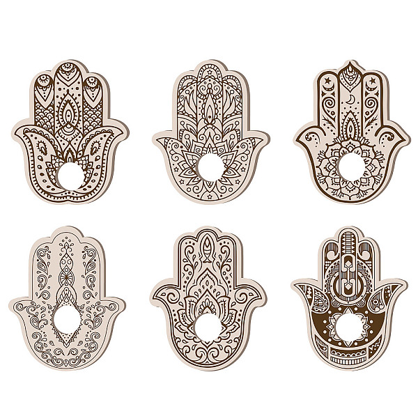 PandaHall Mini Wood Crystal Ball Display Bases, Crystal Sphere Display Stand, Tarot Theme, Hamsa Hand, 100x80mm, Hole: 15.5mm, 6pcs/set Wood...
PandaHall Mini Wood Crystal Ball Display Bases, Crystal Sphere Display Stand, Tarot Theme, Hamsa Hand, 100x80mm, Hole: 15.5mm, 6pcs/set Wood...
