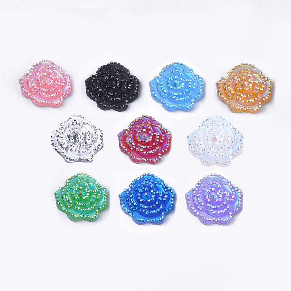 PandaHall Resin Rhinestone Cabochons, Flower, Mixed Color, 14x14x3mm Resin Flower Multicolor
PandaHall Resin Rhinestone Cabochons, Flower, Mixed Color, 14x14x3mm Resin Flower Multicolor