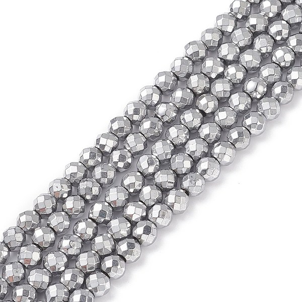 PandaHall Non-magnetic Synthetic Hematite Beads Strands, Faceted, Round, Platinum Plated, 6mm, Hole: 1mm, about 37~38pcs/strand, 7.9 inch...
PandaHall Non-magnetic Synthetic Hematite Beads Strands, Faceted, Round, Platinum Plated, 6mm, Hole: 1mm, about 37~38pcs/strand, 7.9 inch...