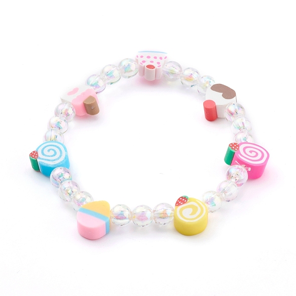 PandaHall Stretch Beaded Bracelets, with Polymer Clay Dessert Beads and Acrylic Round Beads, Colorful, Inner Diameter: 2-1/4 inch(5.6cm)...
PandaHall Stretch Beaded Bracelets, with Polymer Clay Dessert Beads and Acrylic Round Beads, Colorful, Inner Diameter: 2-1/4 inch(5.6cm)...
