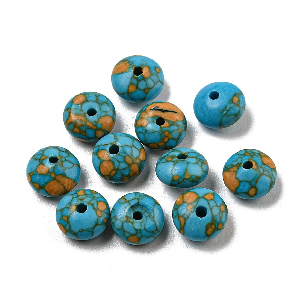 PandaHall Dyed Synthetic Turquoise Beads, Rondelle, Turquoise, 8x4mm, Hole: 1mm Synthetic Turquoise Rondelle Green
PandaHall Dyed Synthetic Turquoise Beads, Rondelle, Turquoise, 8x4mm, Hole: 1mm Synthetic Turquoise Rondelle Green