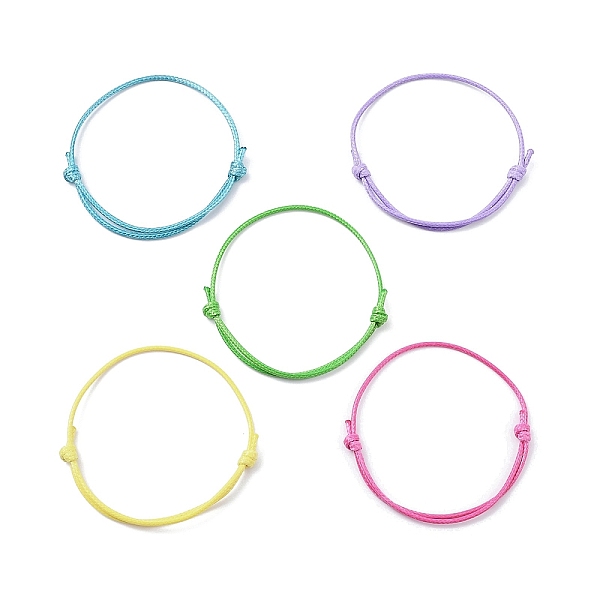 PandaHall 5Pcs 5 Colors Eco-Friendly Korean Waxed Polyester Cord, for Adjustable Bracelet Making, Mixed Color, Inner Diameter: 3-1/8~3-1/4..., Multicolor
PandaHall 5Pcs 5 Colors Eco-Friendly Korean Waxed Polyester Cord, for Adjustable Bracelet Making, Mixed Color, Inner Diameter: 3-1/8~3-1/4..., Multicolor
