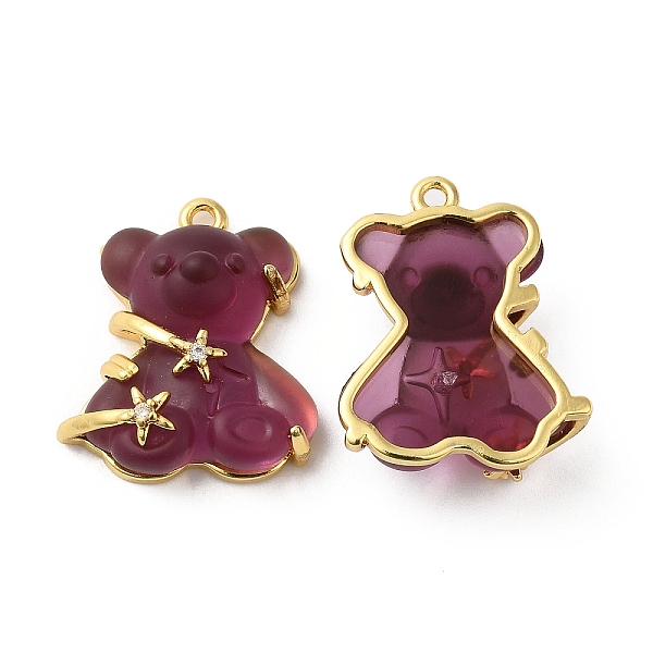 PandaHall Transparent Resin Crystal Rhinestone Pendants, Bear Charms, with Rack Plating Real 18K Gold Plated Brass Findings, Long-Lasting..., Purple
PandaHall Transparent Resin Crystal Rhinestone Pendants, Bear Charms, with Rack Plating Real 18K Gold Plated Brass Findings, Long-Lasting..., Purple