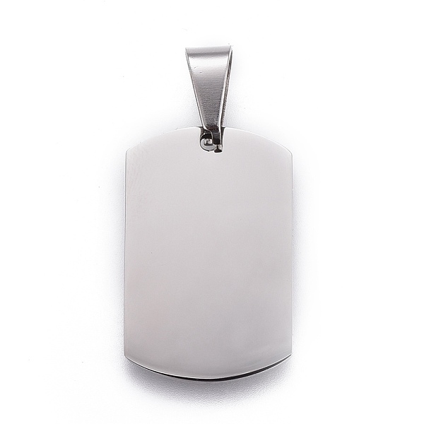 PandaHall 201 Stainless Steel Stamping Blank Tag Pendants, Rectangle, Stainless Steel Color, 28x18x1.5mm, Hole: 5.5x9.5mm 201 Stainless...
PandaHall 201 Stainless Steel Stamping Blank Tag Pendants, Rectangle, Stainless Steel Color, 28x18x1.5mm, Hole: 5.5x9.5mm 201 Stainless...