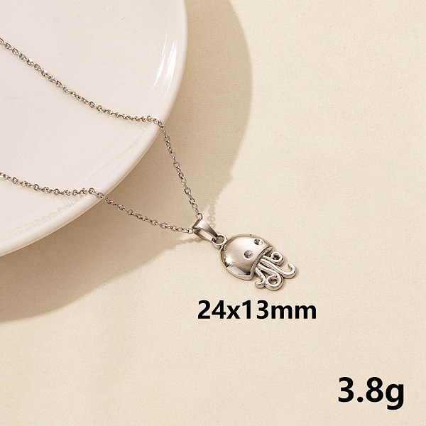 PandaHall 304 Stainless Steel Octopus Pendant Necklaces, Cable Chain Necklaces for Women Stainless Steel Octopus
PandaHall 304 Stainless Steel Octopus Pendant Necklaces, Cable Chain Necklaces for Women Stainless Steel Octopus