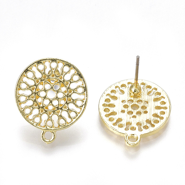 PandaHall Alloy Stud Earring Findings, with Loop, Steel Pins, Flat Round, Light Gold, 18.5x16mm, Hole: 1.4mm, pin: 0.7mm Alloy Flat Round
PandaHall Alloy Stud Earring Findings, with Loop, Steel Pins, Flat Round, Light Gold, 18.5x16mm, Hole: 1.4mm, pin: 0.7mm Alloy Flat Round