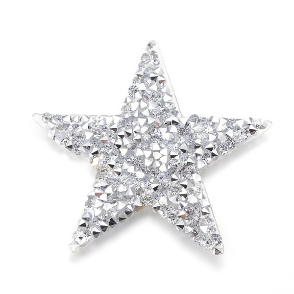 PandaHall Plastic Clothing Patches, with Resin Rhinestone, Star, Silver, 60x60x2.5mm Resin Rhinestone Star Silver
PandaHall Plastic Clothing Patches, with Resin Rhinestone, Star, Silver, 60x60x2.5mm Resin Rhinestone Star Silver