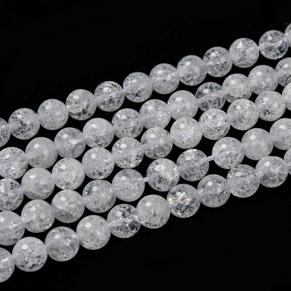 PandaHall Natural Crackle Quartz Beads Strands, Round, 8mm, Hole: 1mm, about 45~48pcs/strand, 14.9 inch~15.1 inch Crackle Quartz Round White
PandaHall Natural Crackle Quartz Beads Strands, Round, 8mm, Hole: 1mm, about 45~48pcs/strand, 14.9 inch~15.1 inch Crackle Quartz Round White