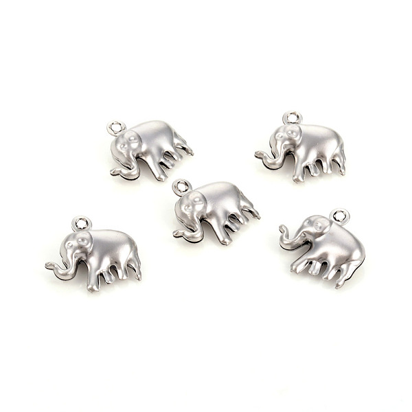 PandaHall 304 Stainless Steel Charms, Elephant, Stainless Steel Color, 15x14.5x5mm, Hole: 1.2mm 304 Stainless Steel Elephant
PandaHall 304 Stainless Steel Charms, Elephant, Stainless Steel Color, 15x14.5x5mm, Hole: 1.2mm 304 Stainless Steel Elephant