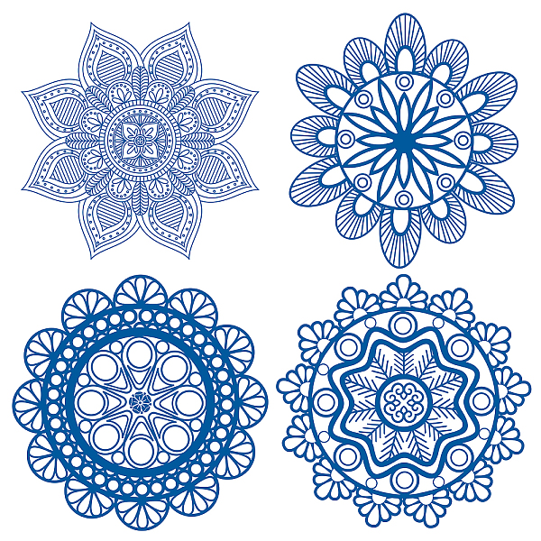 PandaHall PVC Wall Sticker, Round Shape, for Window or Stairway Home Decoration, Flower of Life Pattern, Sticker: 16x16cm Paper Flower of..., Blue
PandaHall PVC Wall Sticker, Round Shape, for Window or Stairway Home Decoration, Flower of Life Pattern, Sticker: 16x16cm Paper Flower of..., Blue