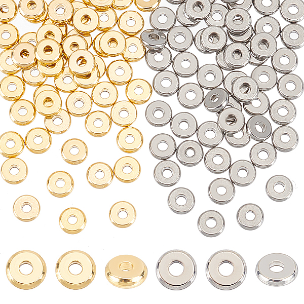 PandaHall Unicraftale 120Pcs 2 Colors 304 Stainless Steel Spacer Beads, Flat Round, Golden & Stainless Steel Color, 4x1.2mm, Hole: 1.2mm...
PandaHall Unicraftale 120Pcs 2 Colors 304 Stainless Steel Spacer Beads, Flat Round, Golden & Stainless Steel Color, 4x1.2mm, Hole: 1.2mm...