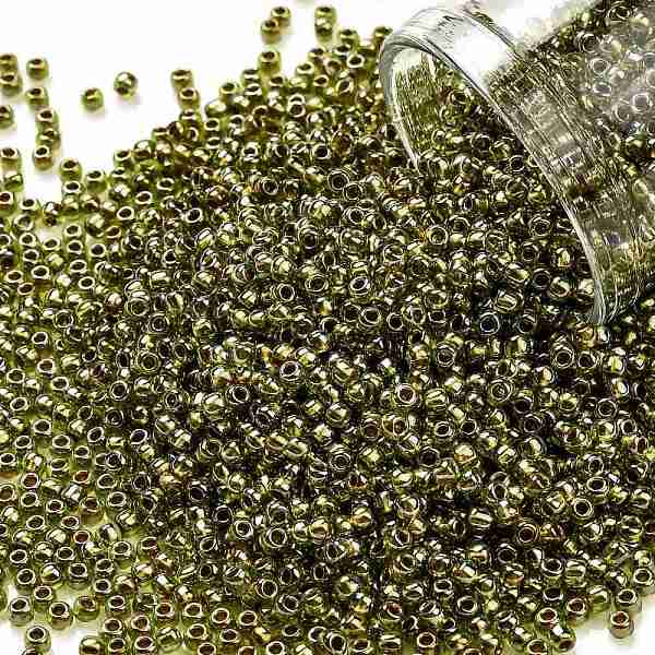 PandaHall TOHO Round Seed Beads, Japanese Seed Beads, (991) Gilt Lined Peridot, 11/0, 2.2mm, Hole: 0.8mm, about 50000pcs/pound Glass Green
PandaHall TOHO Round Seed Beads, Japanese Seed Beads, (991) Gilt Lined Peridot, 11/0, 2.2mm, Hole: 0.8mm, about 50000pcs/pound Glass Green