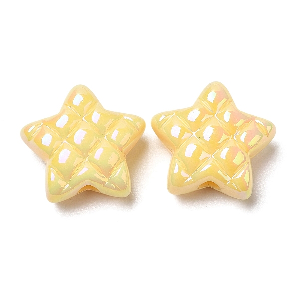 PandaHall Opaque Acrylic Beads, AB Color Plated, Star, Champagne Yellow, 19.5x19.5x9mm, Hole: 3.5mm Acrylic Star
PandaHall Opaque Acrylic Beads, AB Color Plated, Star, Champagne Yellow, 19.5x19.5x9mm, Hole: 3.5mm Acrylic Star