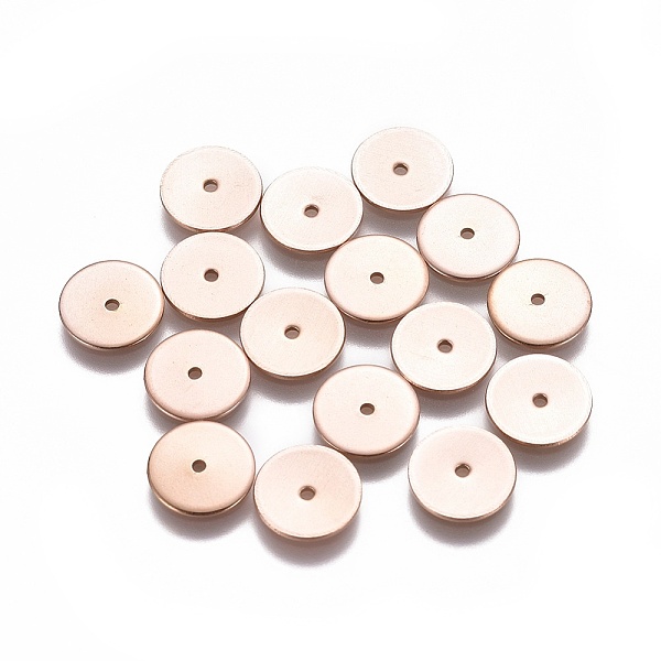 PandaHall Ion Plating(IP) 304 Stainless Steel Spacer Beads, Flat Round, Rose Gold, 10x0.8mm, Hole: 1.2mm 304 Stainless Steel Flat Round
PandaHall Ion Plating(IP) 304 Stainless Steel Spacer Beads, Flat Round, Rose Gold, 10x0.8mm, Hole: 1.2mm 304 Stainless Steel Flat Round