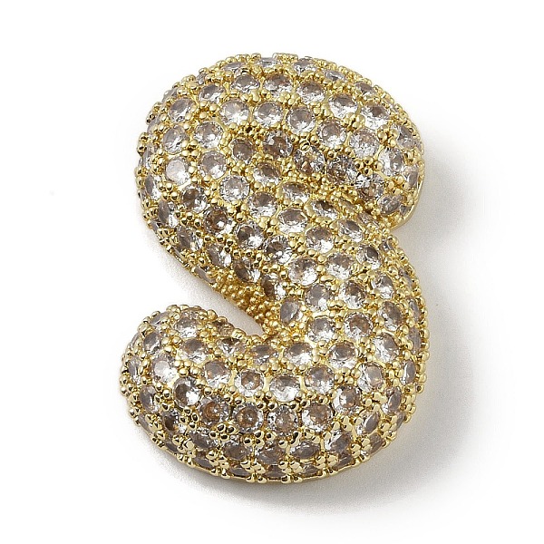 PandaHall Rack Plating Brass Micro Pave Clear Cubic Zirconia Pendants, Long-Lasting Plated, Real 18K Gold Plated, Letter S, 29.5x19.5x7mm...
PandaHall Rack Plating Brass Micro Pave Clear Cubic Zirconia Pendants, Long-Lasting Plated, Real 18K Gold Plated, Letter S, 29.5x19.5x7mm...