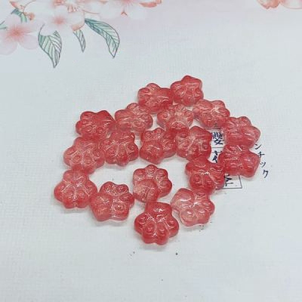 PandaHall Transparent Handmade Lampwork Beads, Paw Print, FireBrick, 13x14mm Lampwork Others Red
PandaHall Transparent Handmade Lampwork Beads, Paw Print, FireBrick, 13x14mm Lampwork Others Red