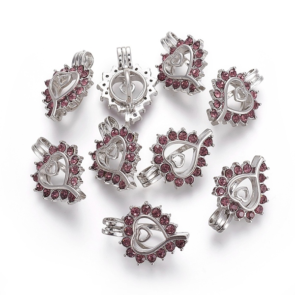 PandaHall Rhinestone Pendants, with Platinum Plated Brass Findings, Heart, Light Amethyst, 25.5x18.7x10mm, Hole: 4.5x3mm Brass+Rhinestone..., Purple
PandaHall Rhinestone Pendants, with Platinum Plated Brass Findings, Heart, Light Amethyst, 25.5x18.7x10mm, Hole: 4.5x3mm Brass+Rhinestone..., Purple