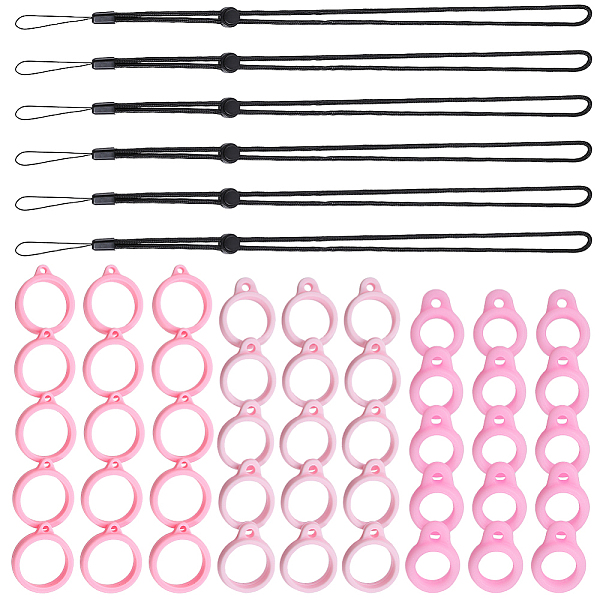 PandaHall Gorgecraft 6PCS Adjustable Polyester Neck Lanyard, for Pen, Phone, Badge Holder, with 3Style Silicone Pendant, Pink Silicone Ring...
PandaHall Gorgecraft 6PCS Adjustable Polyester Neck Lanyard, for Pen, Phone, Badge Holder, with 3Style Silicone Pendant, Pink Silicone Ring...