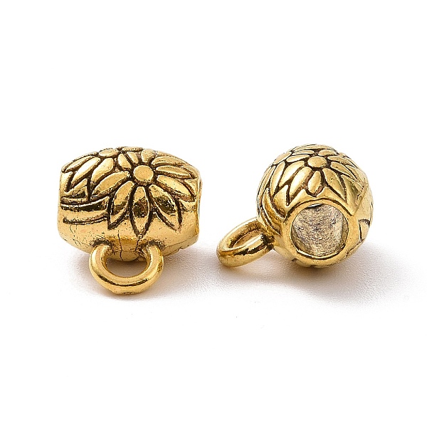 PandaHall Tibetan Style Alloy Tube Bails, Loop Bails, Tube with Floral, Antique Golden, 10x8.5x7mm, Hole: 1.8mm, Inner Diameter: 3.3mm...
PandaHall Tibetan Style Alloy Tube Bails, Loop Bails, Tube with Floral, Antique Golden, 10x8.5x7mm, Hole: 1.8mm, Inner Diameter: 3.3mm...