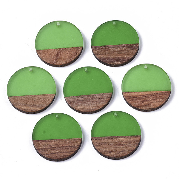 PandaHall Transparent Resin & Walnut Wood Pendants, Flat Round, Green, 28.5x3.5~4mm, Hole: 1.5mm Resin+Wood Flat Round Green
PandaHall Transparent Resin & Walnut Wood Pendants, Flat Round, Green, 28.5x3.5~4mm, Hole: 1.5mm Resin+Wood Flat Round Green