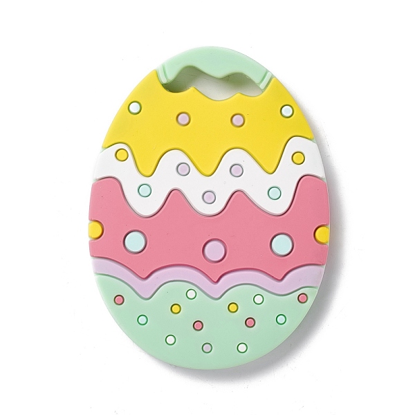 PandaHall Easter Silicone Pendants, Chewing Beads For Teethers, DIY Nursing Necklaces Making, Egg, Pale Green, 91x68x9.5mm, Hole: 6x27mm...
PandaHall Easter Silicone Pendants, Chewing Beads For Teethers, DIY Nursing Necklaces Making, Egg, Pale Green, 91x68x9.5mm, Hole: 6x27mm...